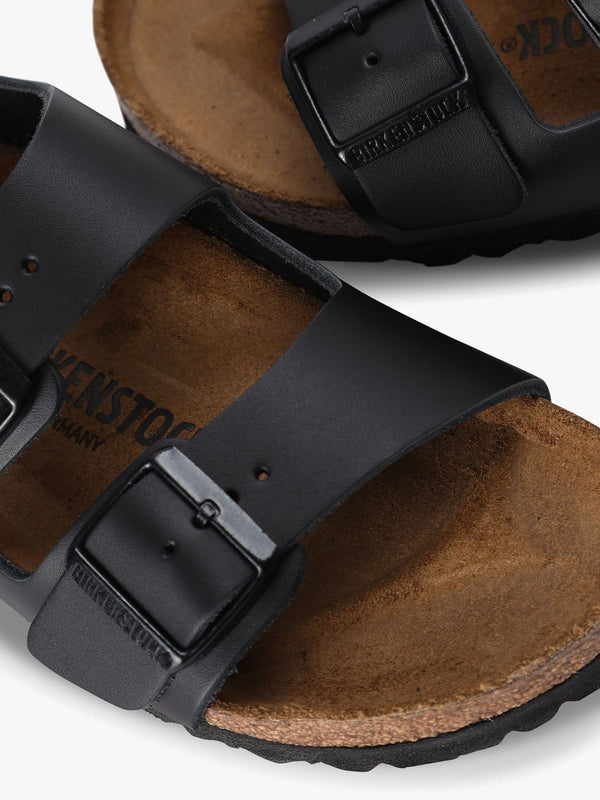 Milano Natural Black Leather Sandals