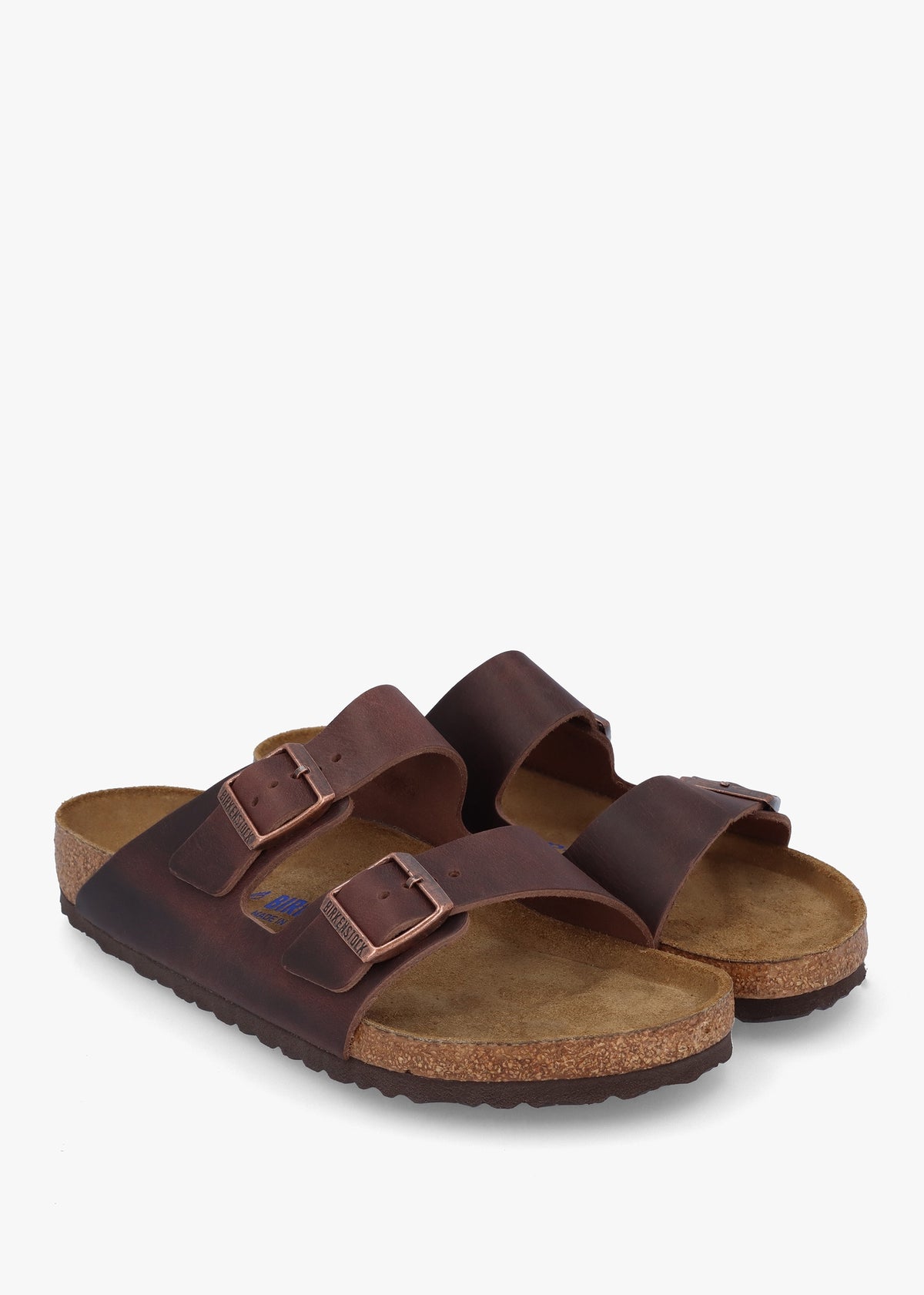 Men's Arizona Habana Natural Oiled Leather Two Bar Mules