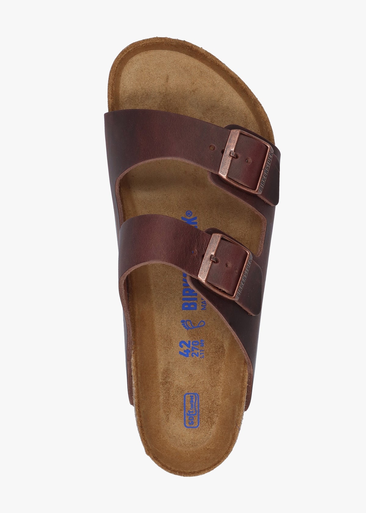 Men's Arizona Habana Natural Oiled Leather Two Bar Mules