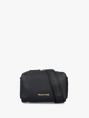 Pattie Haversack Pebbled Black Cross-Body Bag