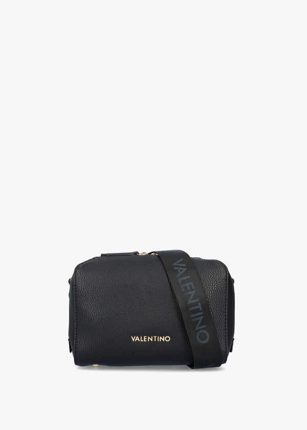 Pattie Haversack Pebbled Black Cross-Body Bag