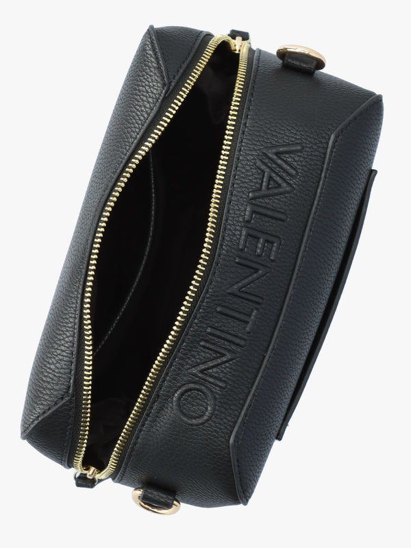 Pattie Haversack Pebbled Black Cross-Body Bag