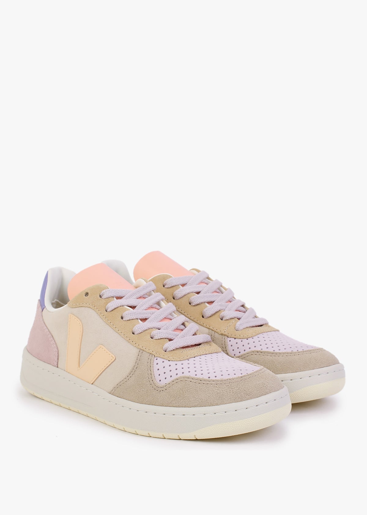 V-10 Suede Multico Peach Trainers
