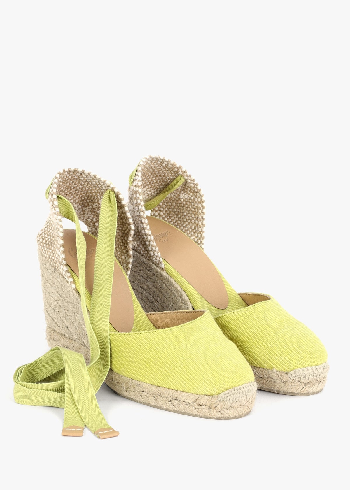 Carina Yellow Wedge Espadrilles