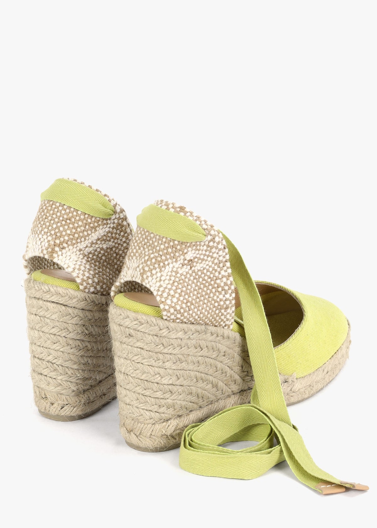 Carina Yellow Wedge Espadrilles