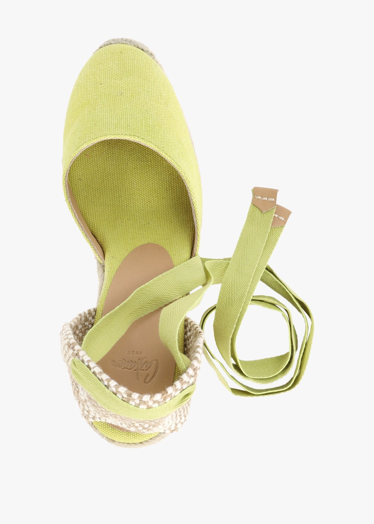 Carina Yellow Wedge Espadrilles