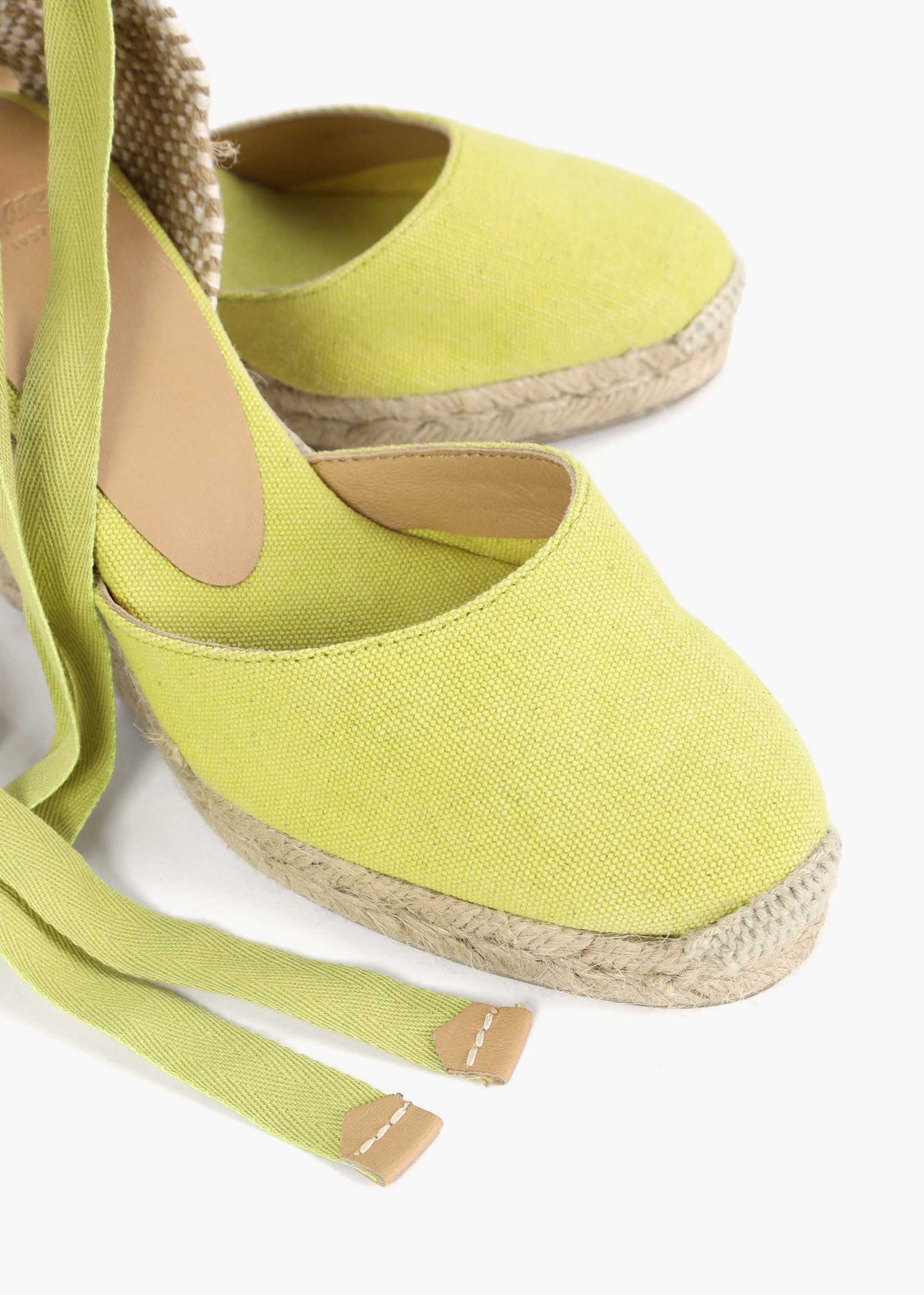 Carina Yellow Wedge Espadrilles
