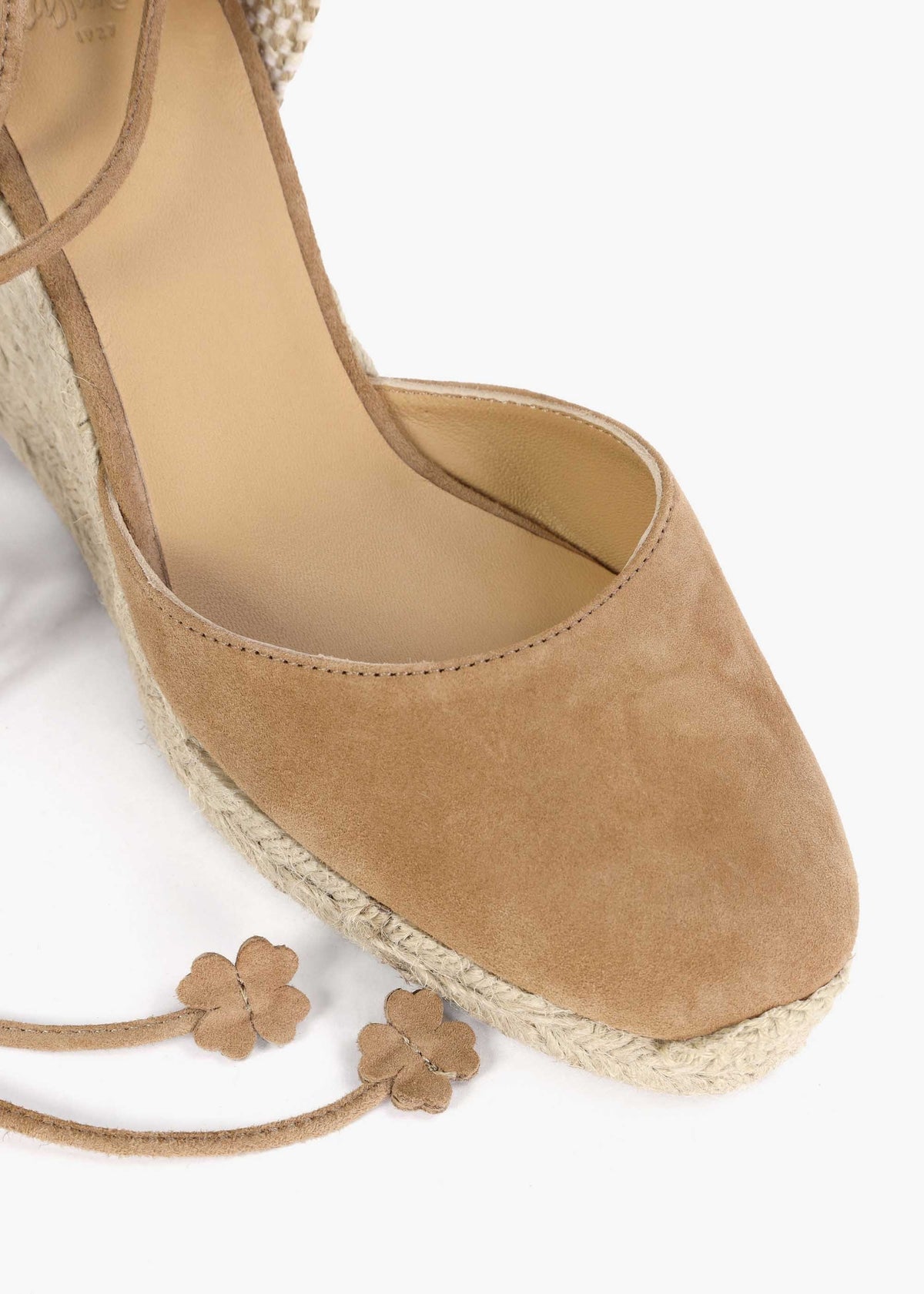 Carina Tan Suede Wedge Espadrilles