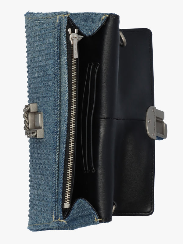 The Crystal ST. Marc Light Blue Chain Wallet