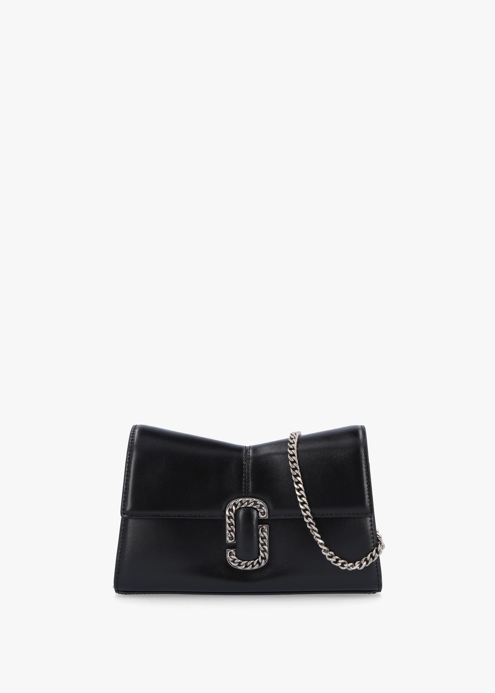 ST. Silver Leather Chain Wallet