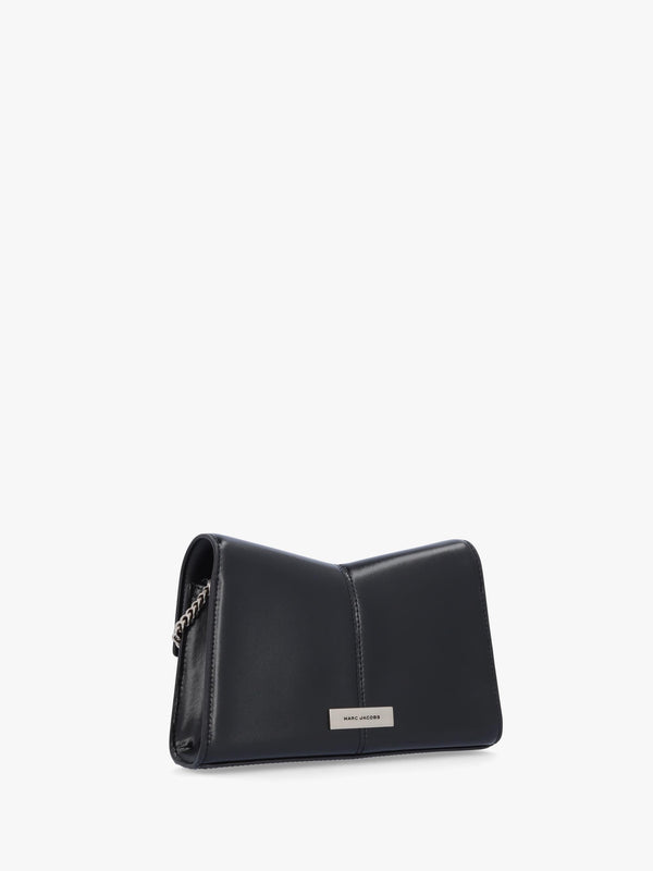 Marc Jacobs The ST. Marc Black Silver Leather Chain Wallet