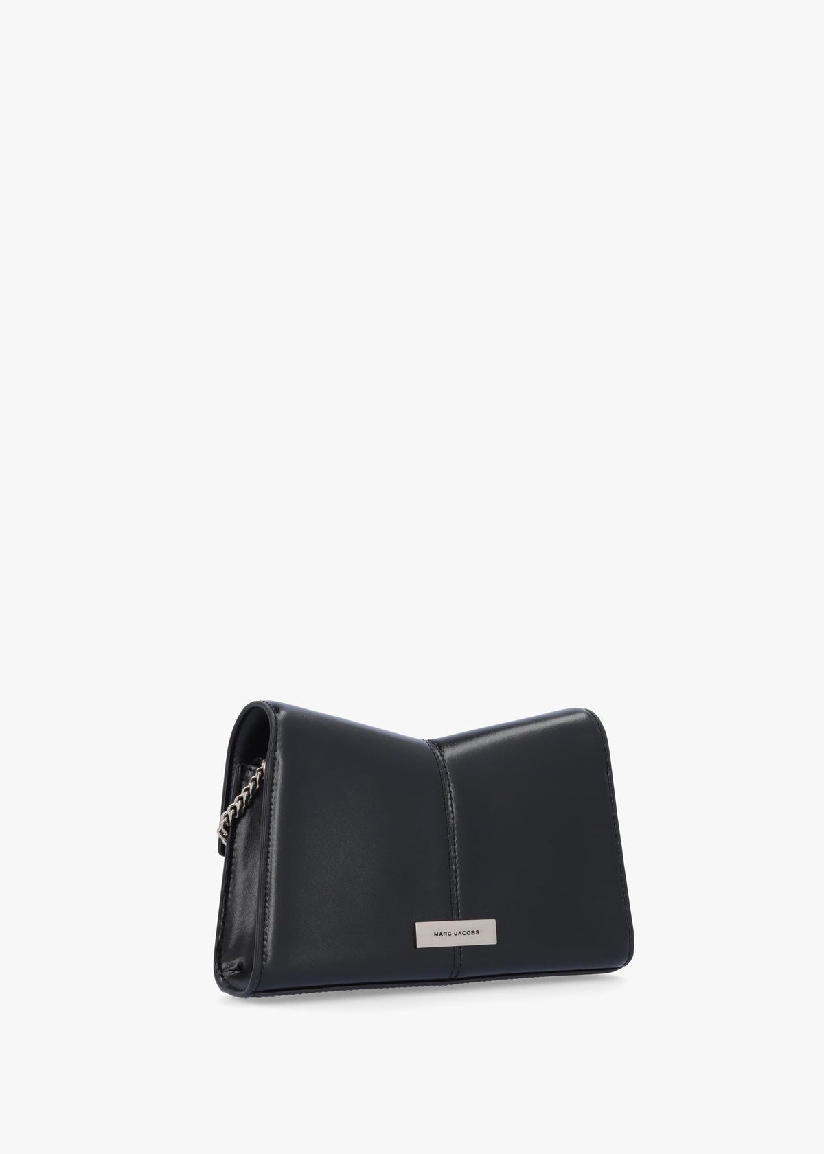 Marc Jacobs The ST. Marc Black Silver Leather Chain Wallet