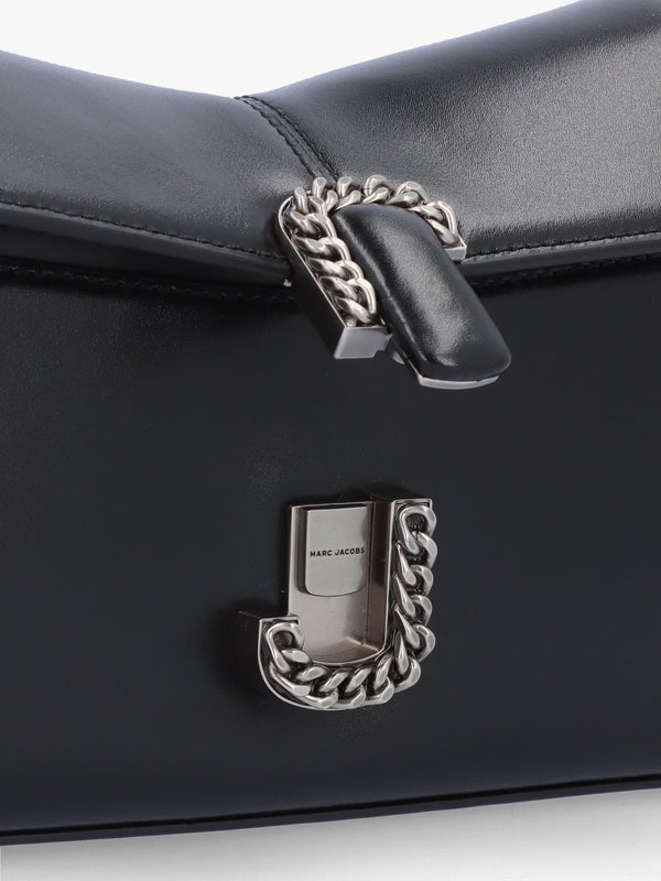 Marc Jacobs The ST. Marc Black Silver Leather Chain Wallet