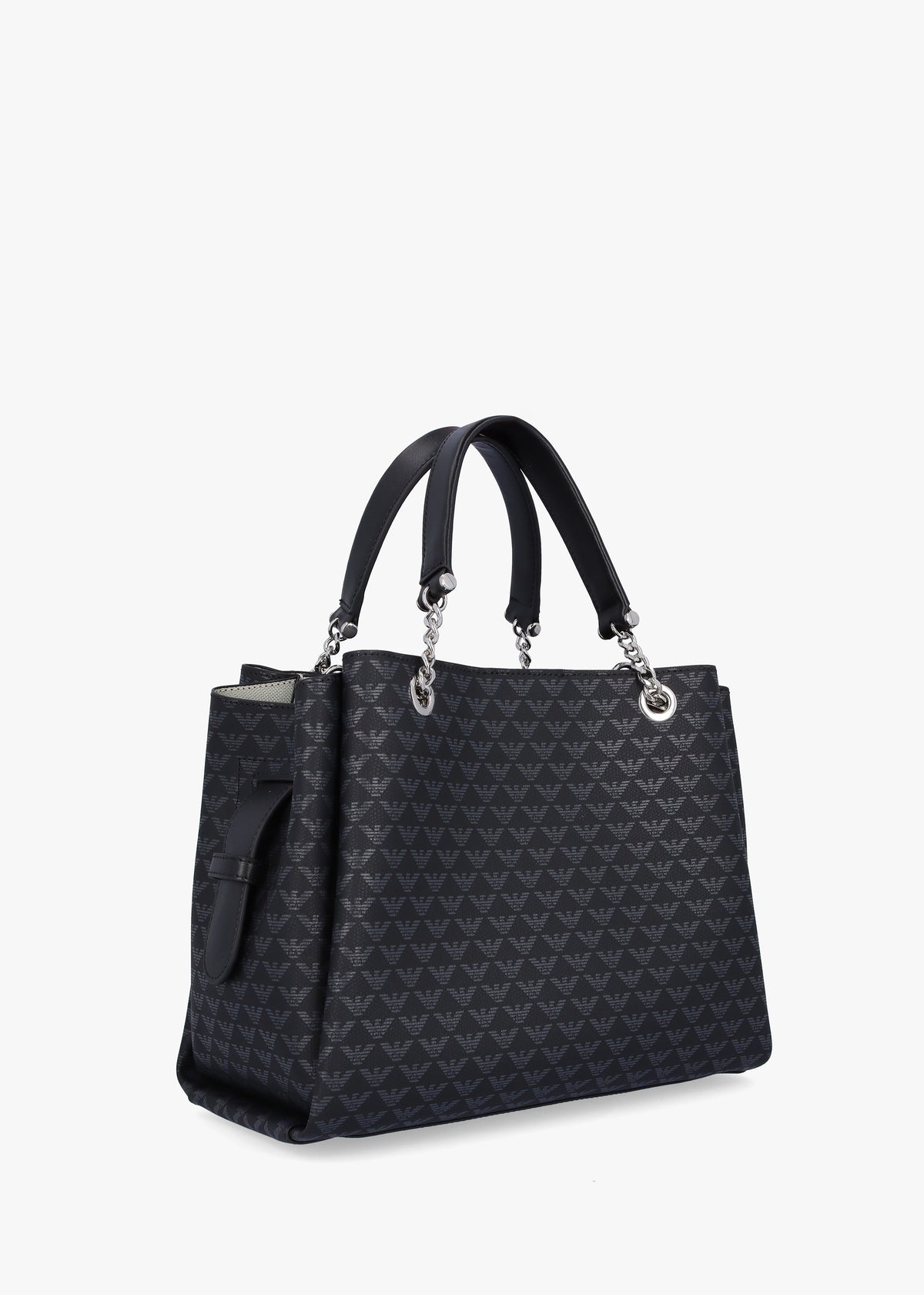 Medium Eagle Logo Black Tote Bag