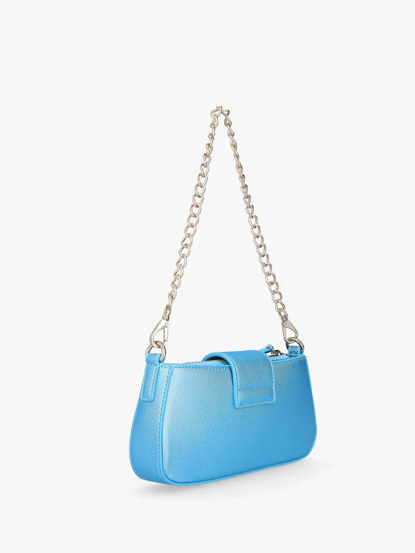 Mini Divina Saffiano Turchese Met Baguette Bag