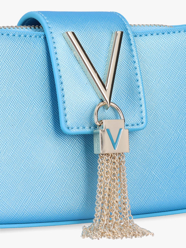 Mini Divina Saffiano Turchese Met Baguette Bag