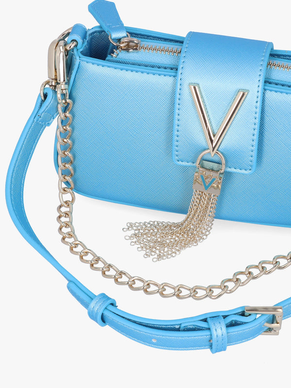 Mini Divina Saffiano Turchese Met Baguette Bag