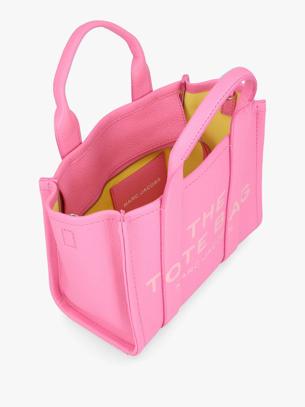 The Leather Small Pink Petal Tote Bag