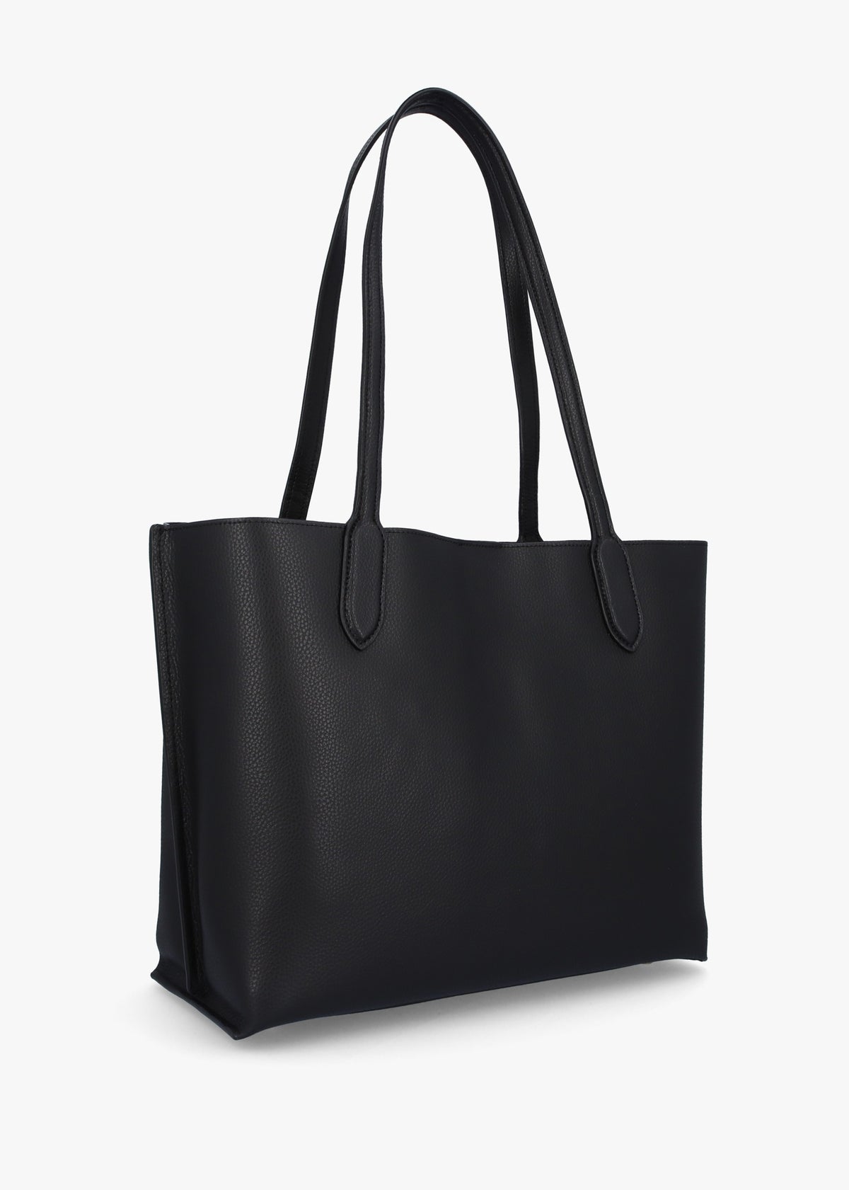 Willow Black Leather Tote Bag
