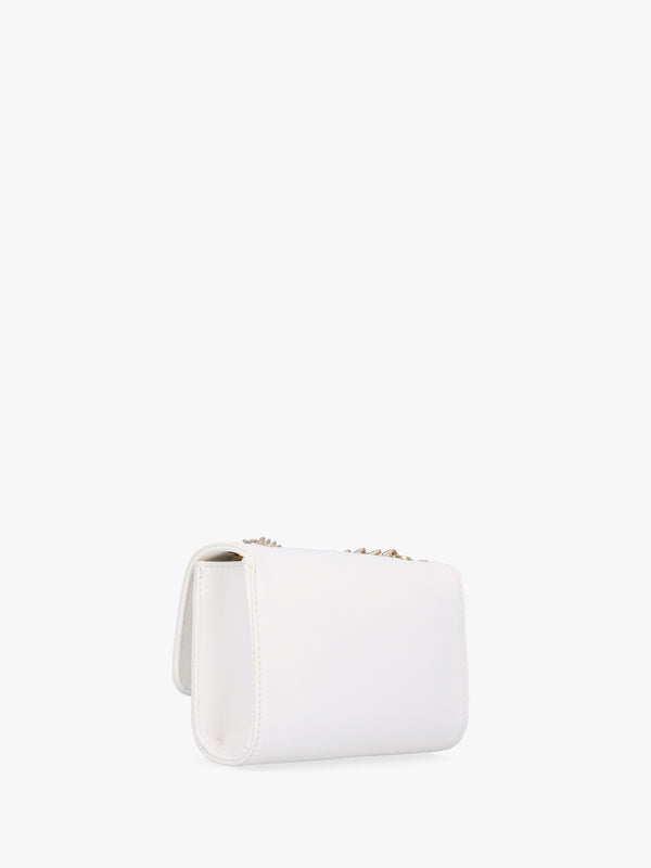 Divina Bianco Saffiano Shoulder Bag