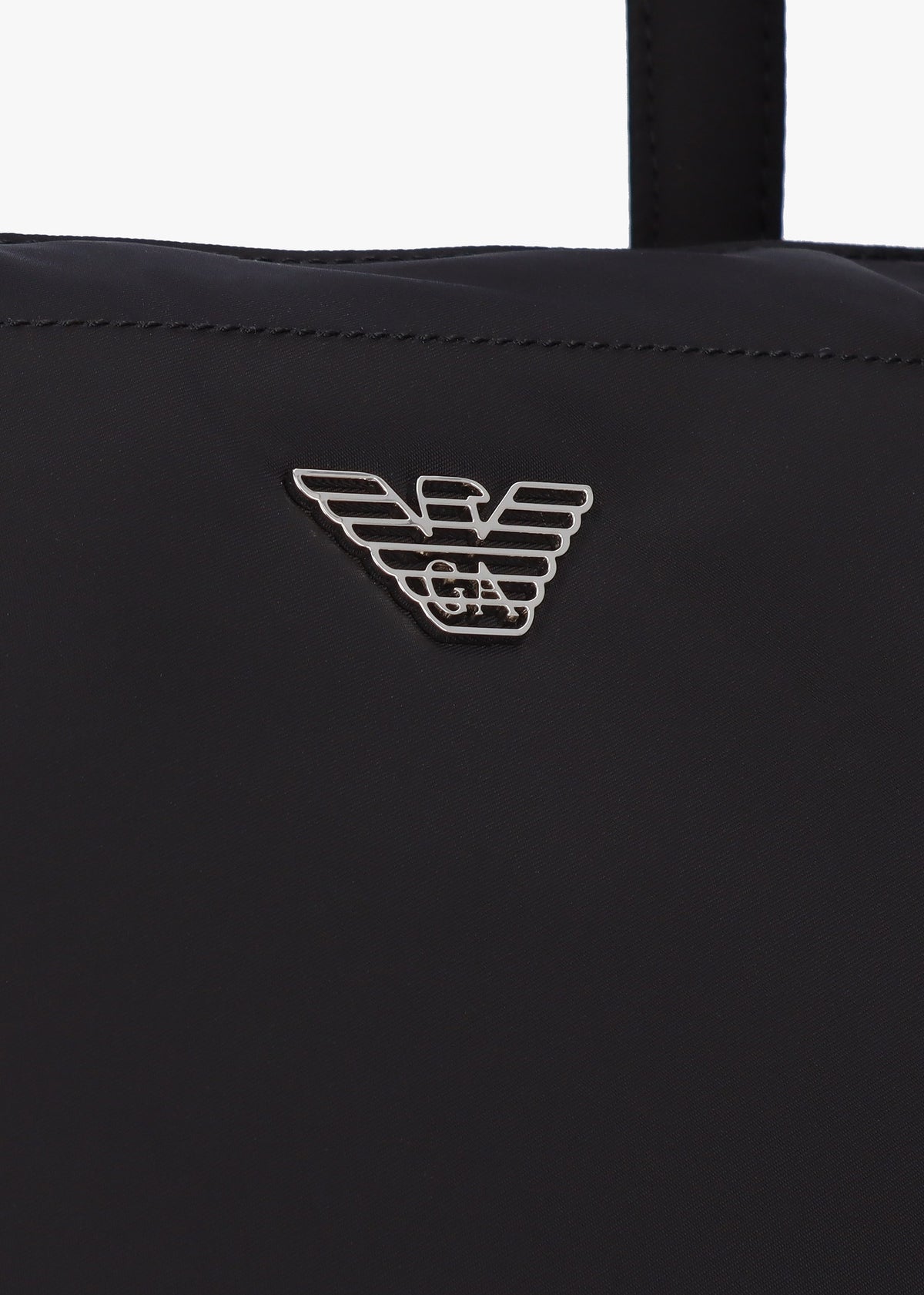 Black Recycled Nylon Tote Bag