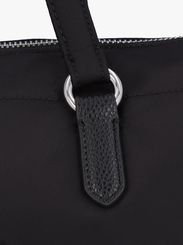 Black Recycled Nylon Tote Bag
