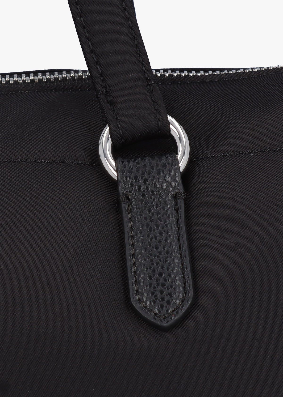 Black Recycled Nylon Tote Bag