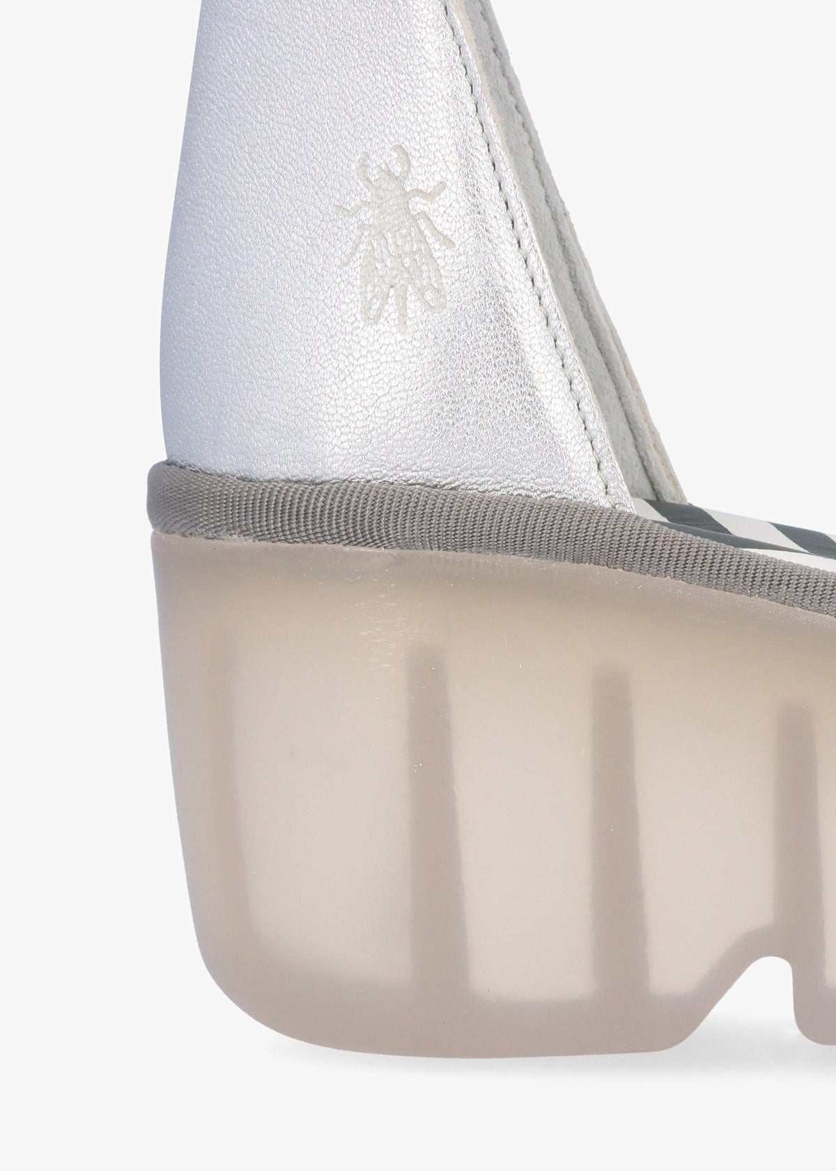 Bono Cloud Turquoise Silver Tumbled Leather Low Wedge Sandals