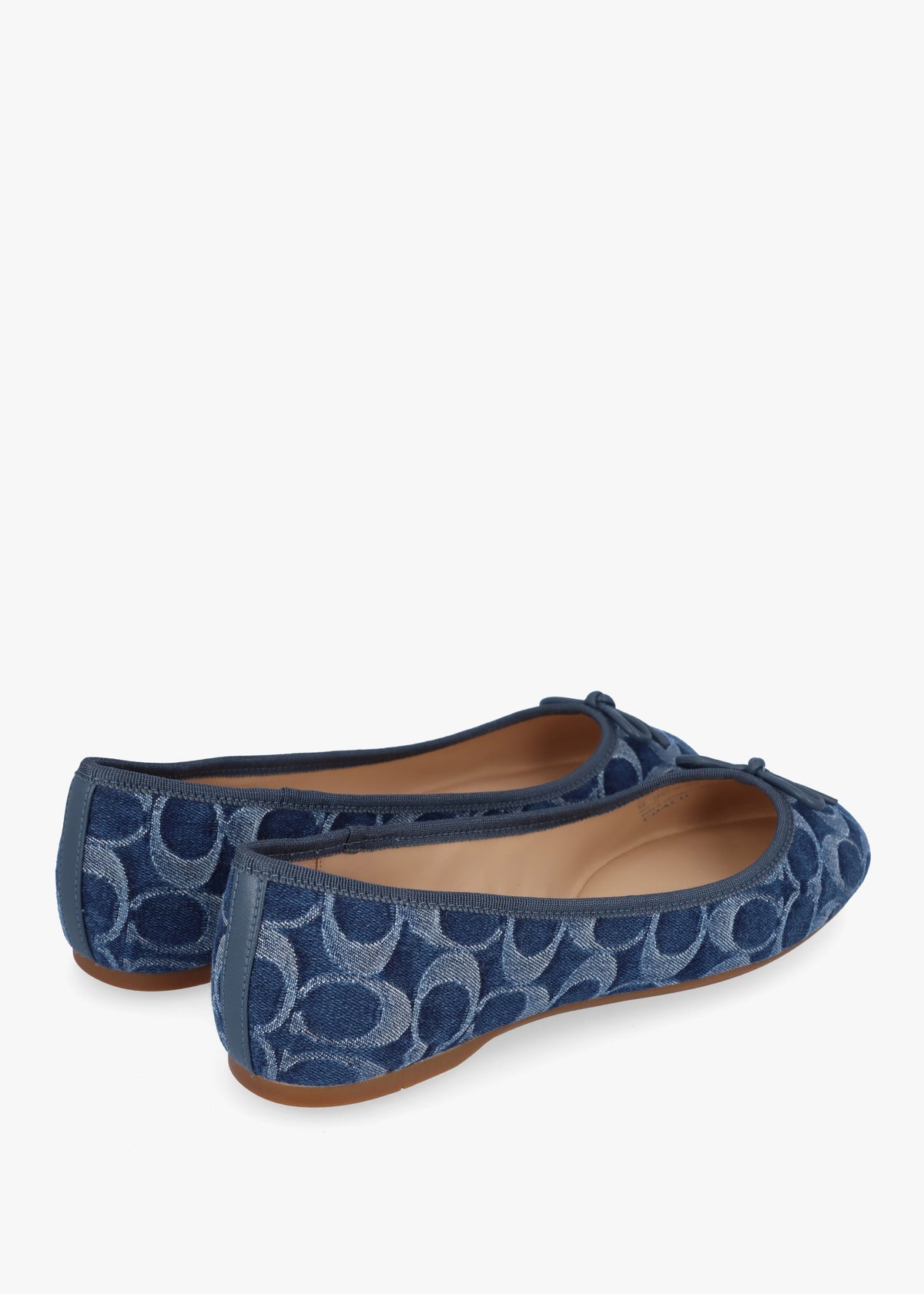 Abigail Signature Blue Denim Ballerina Pumps