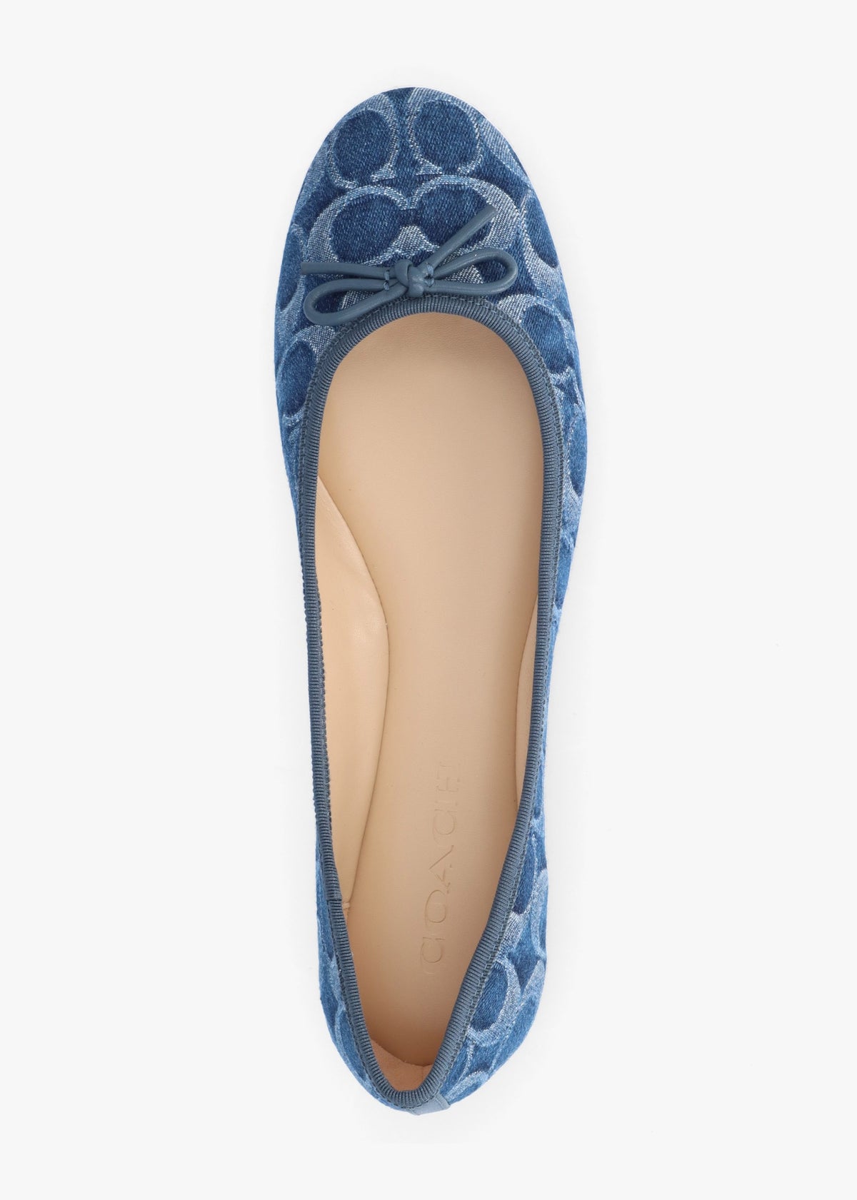 Abigail Signature Blue Denim Ballerina Pumps