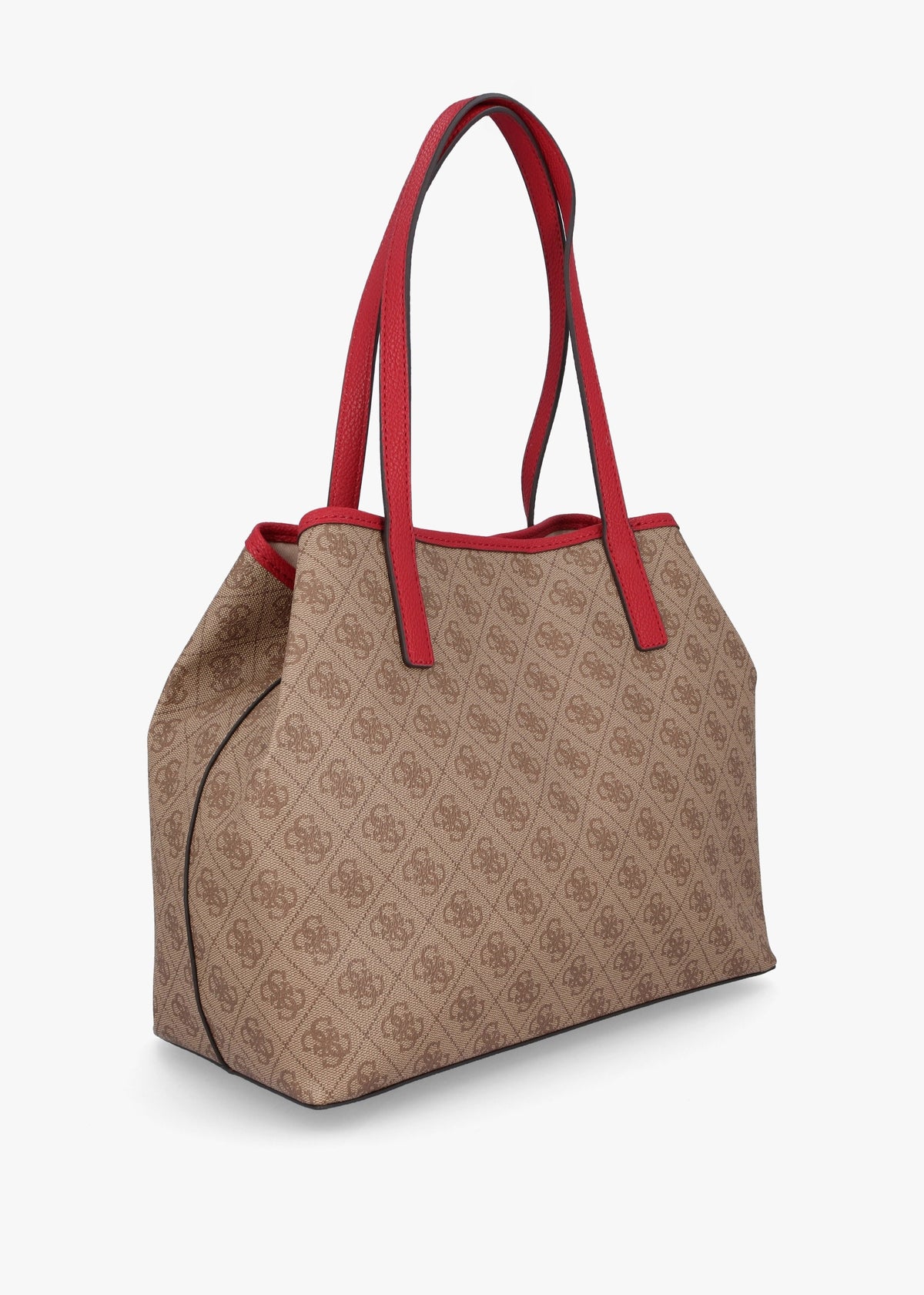 Vikky II Brown Logo Tote Bag