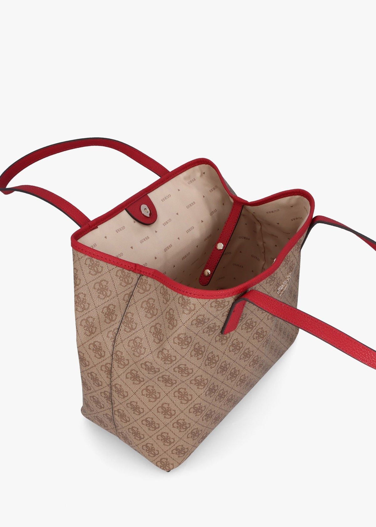 Vikky II Brown Logo Tote Bag