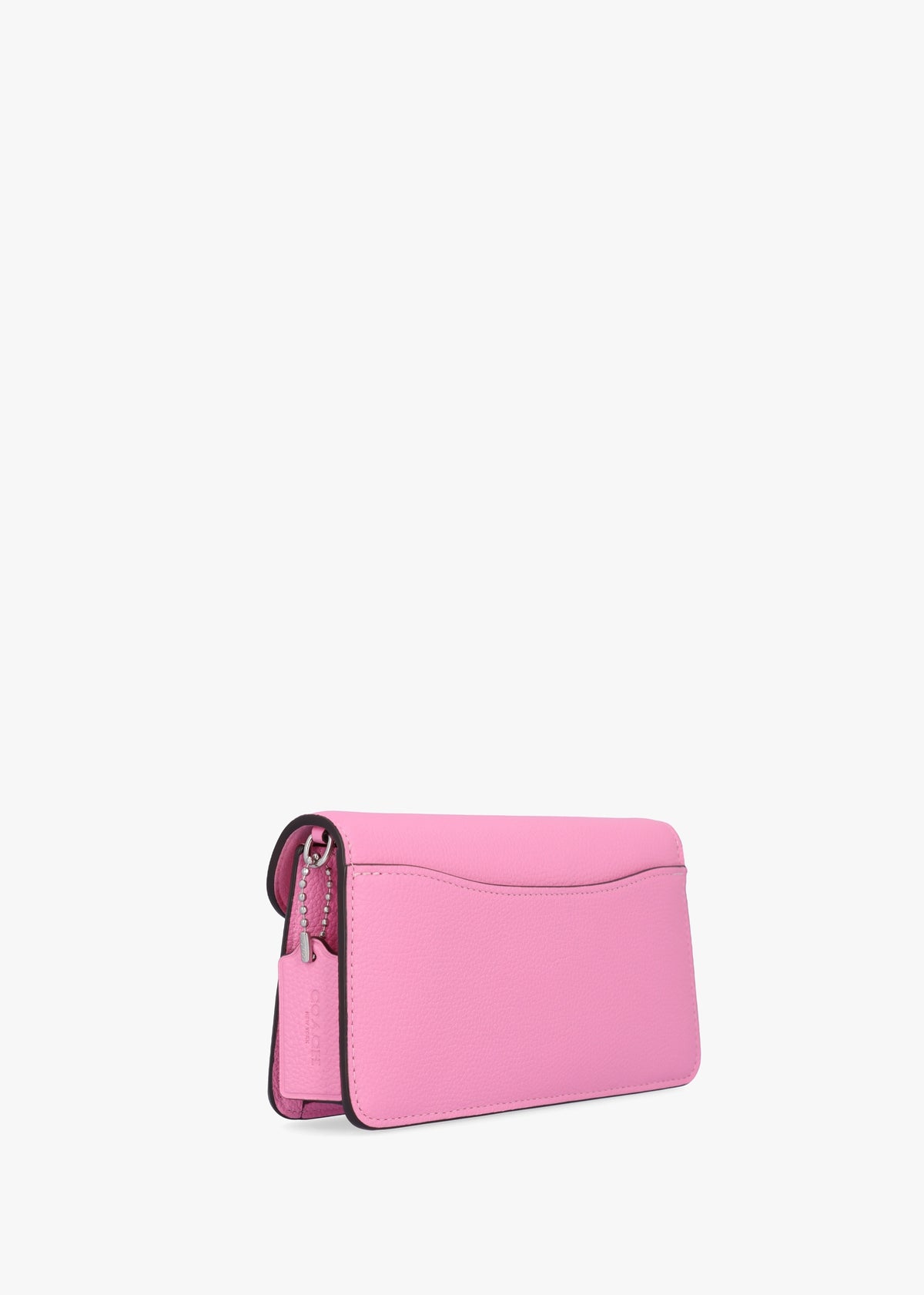Tabby Vivid Pink Leather Chain Clutch Bag