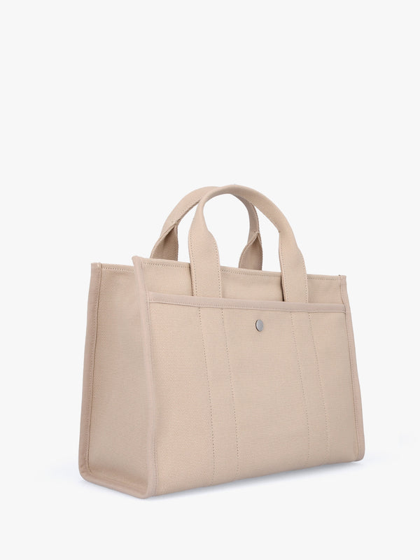 Cargo Dark Natural Canvas Tote Bag