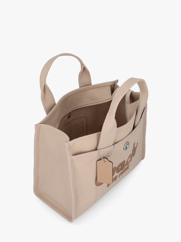 Cargo Dark Natural Canvas Tote Bag
