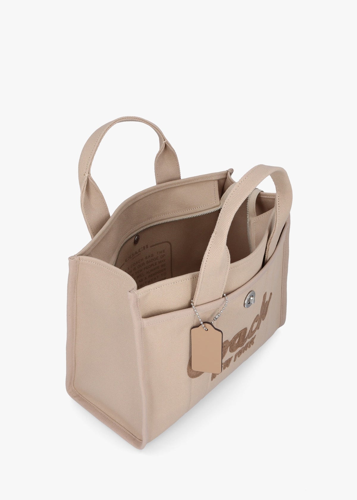 Cargo Dark Natural Canvas Tote Bag