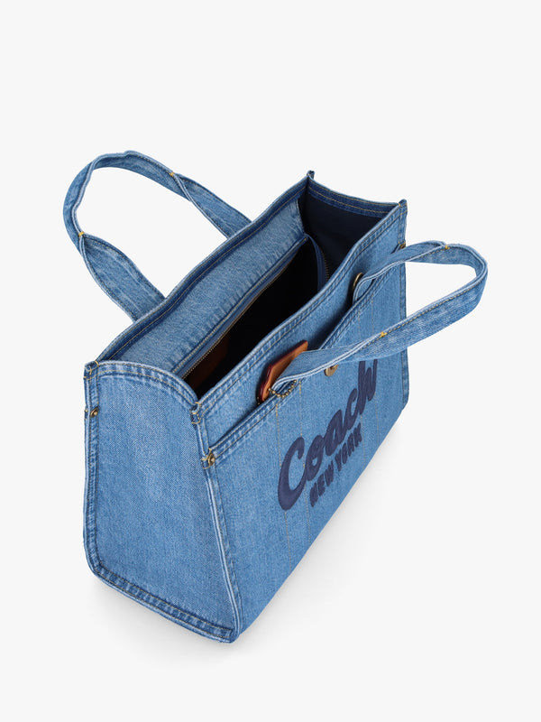 Cargo Indigo Denim Tote Bag