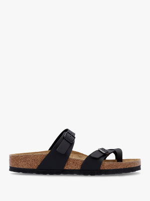 Mayari Black Birko-Flor Thong Sandals