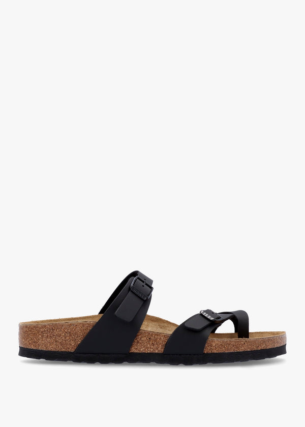 Mayari Black Birko-Flor Thong Sandals