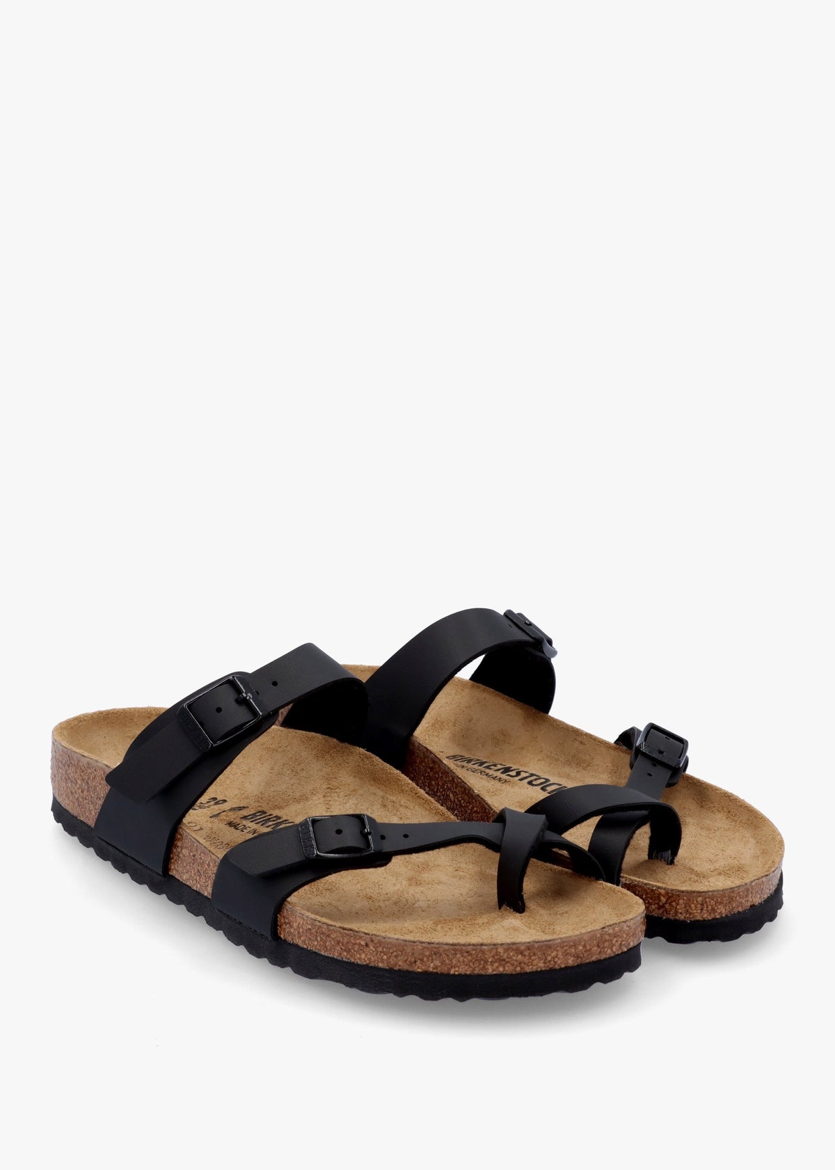 Mayari Black Birko-Flor Thong Sandals