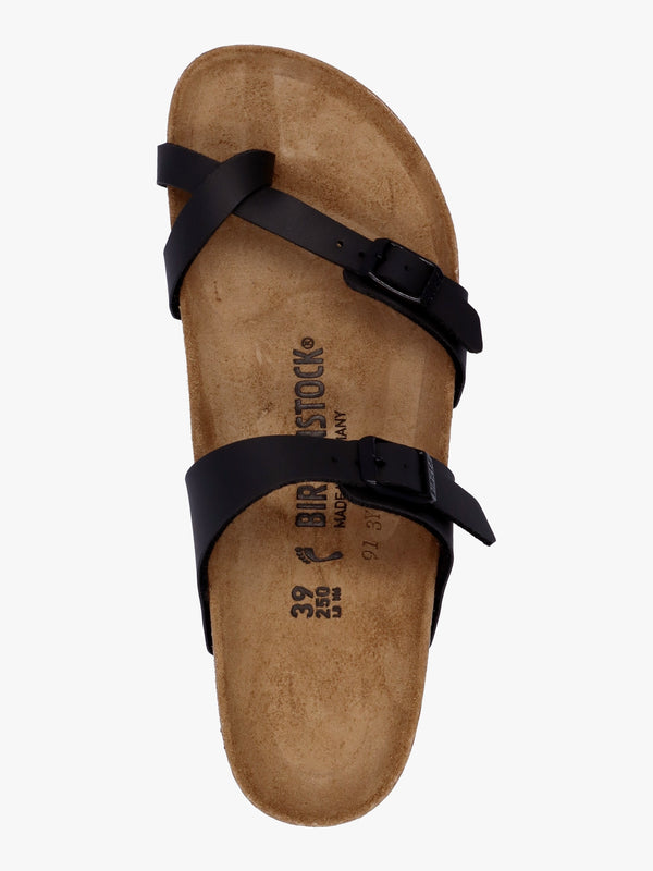Mayari Black Birko-Flor Thong Sandals