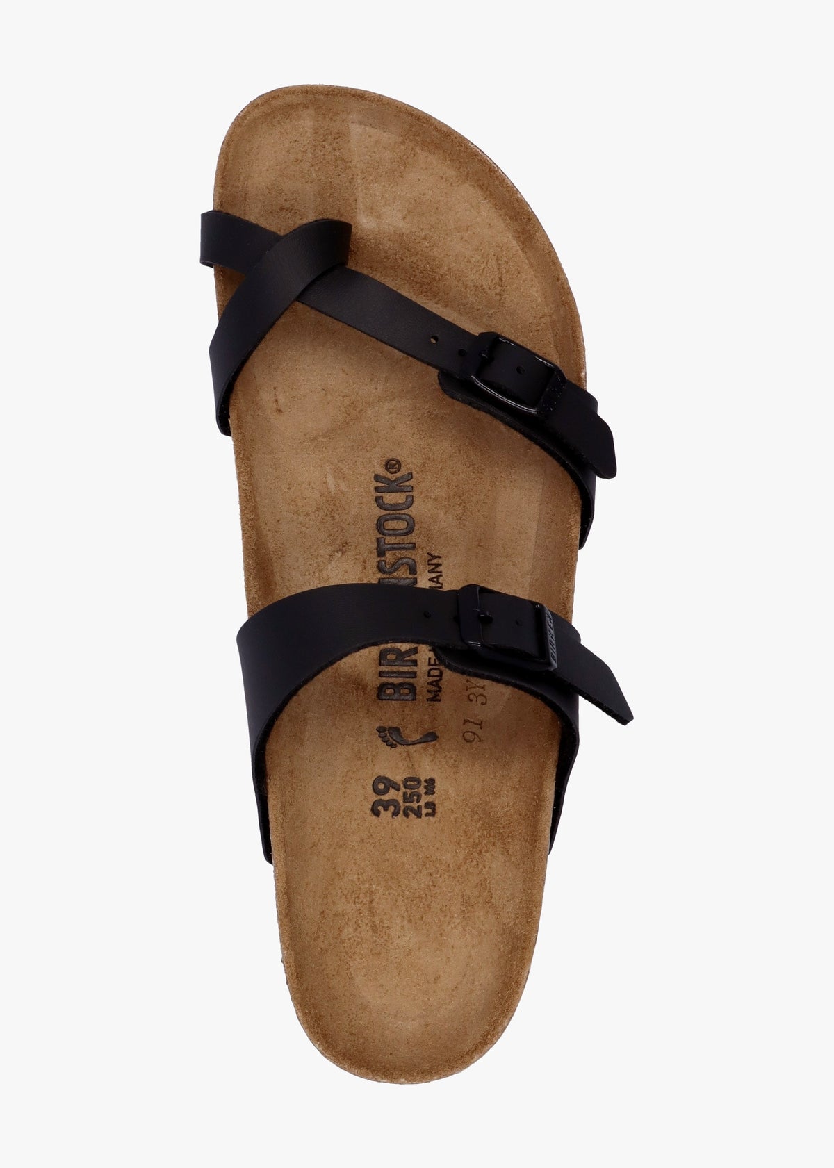 Mayari Black Birko-Flor Thong Sandals