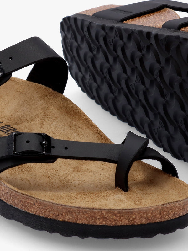 Mayari Black Birko-Flor Thong Sandals