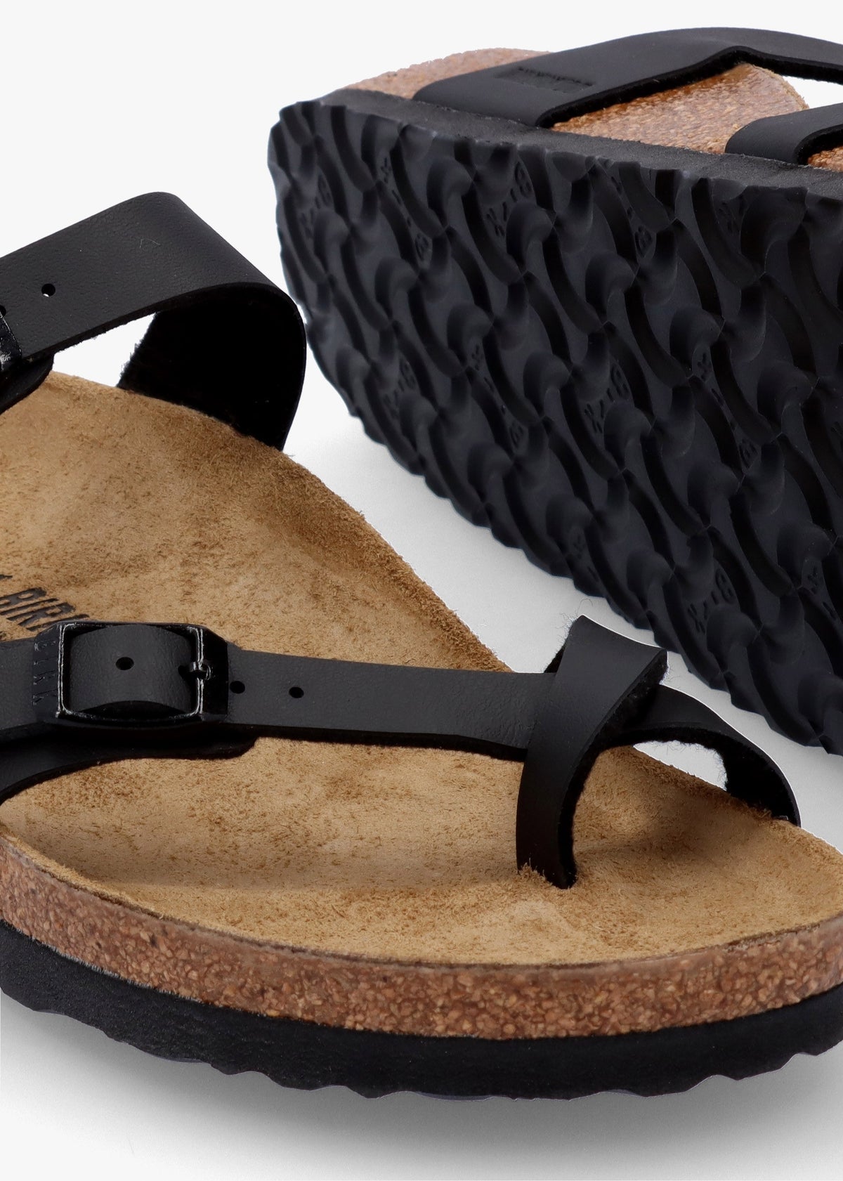 Mayari Black Birko-Flor Thong Sandals