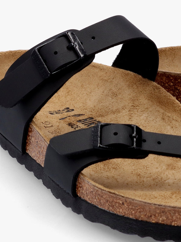 Mayari Black Birko-Flor Thong Sandals