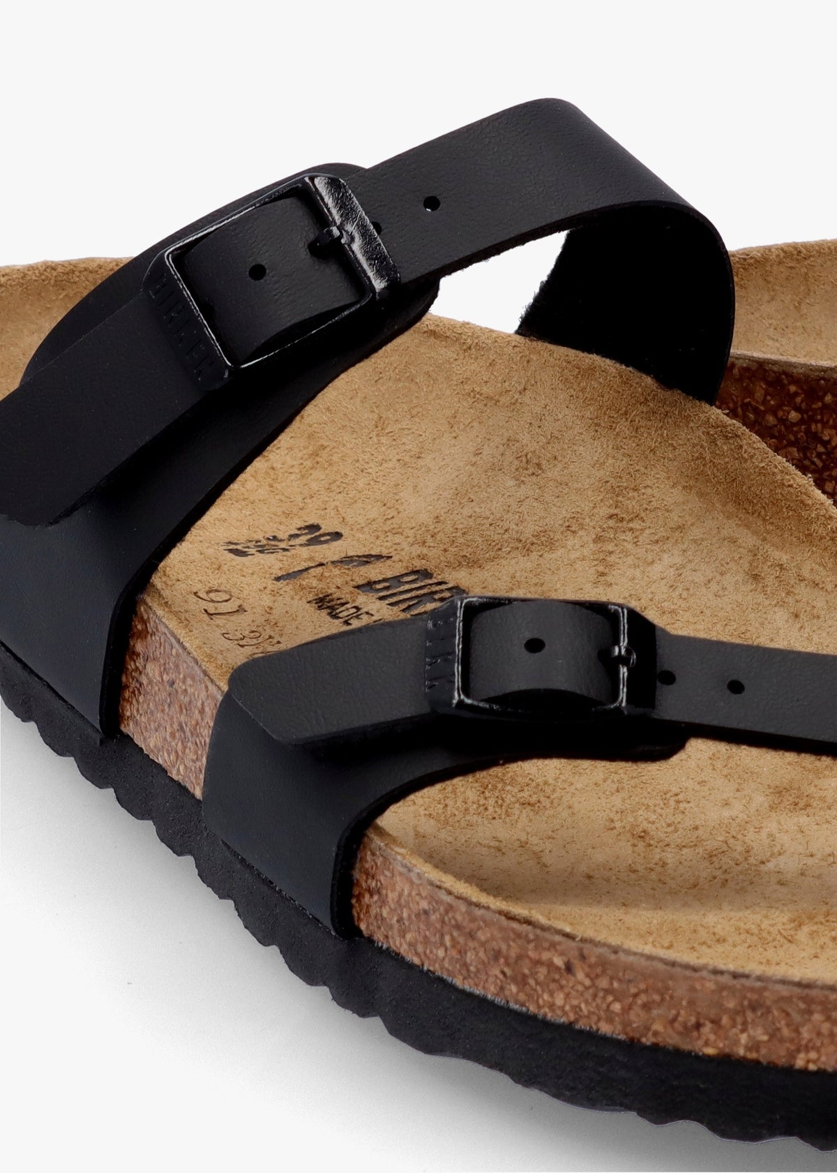 Mayari Black Birko-Flor Thong Sandals