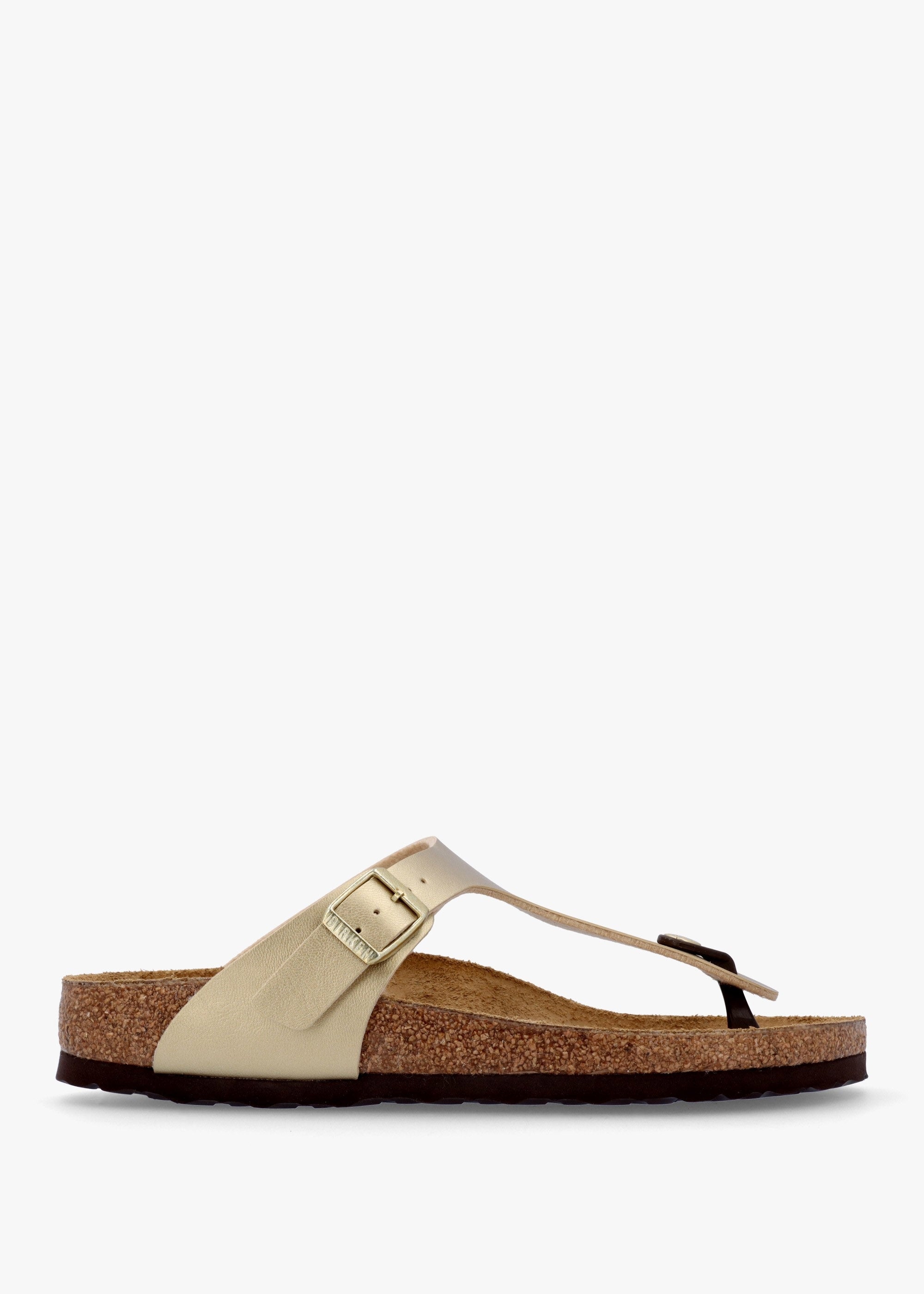 Birkenstock Gizeh Narrow Fit Gold Birko-Flor Sandals – Daniel Footwear