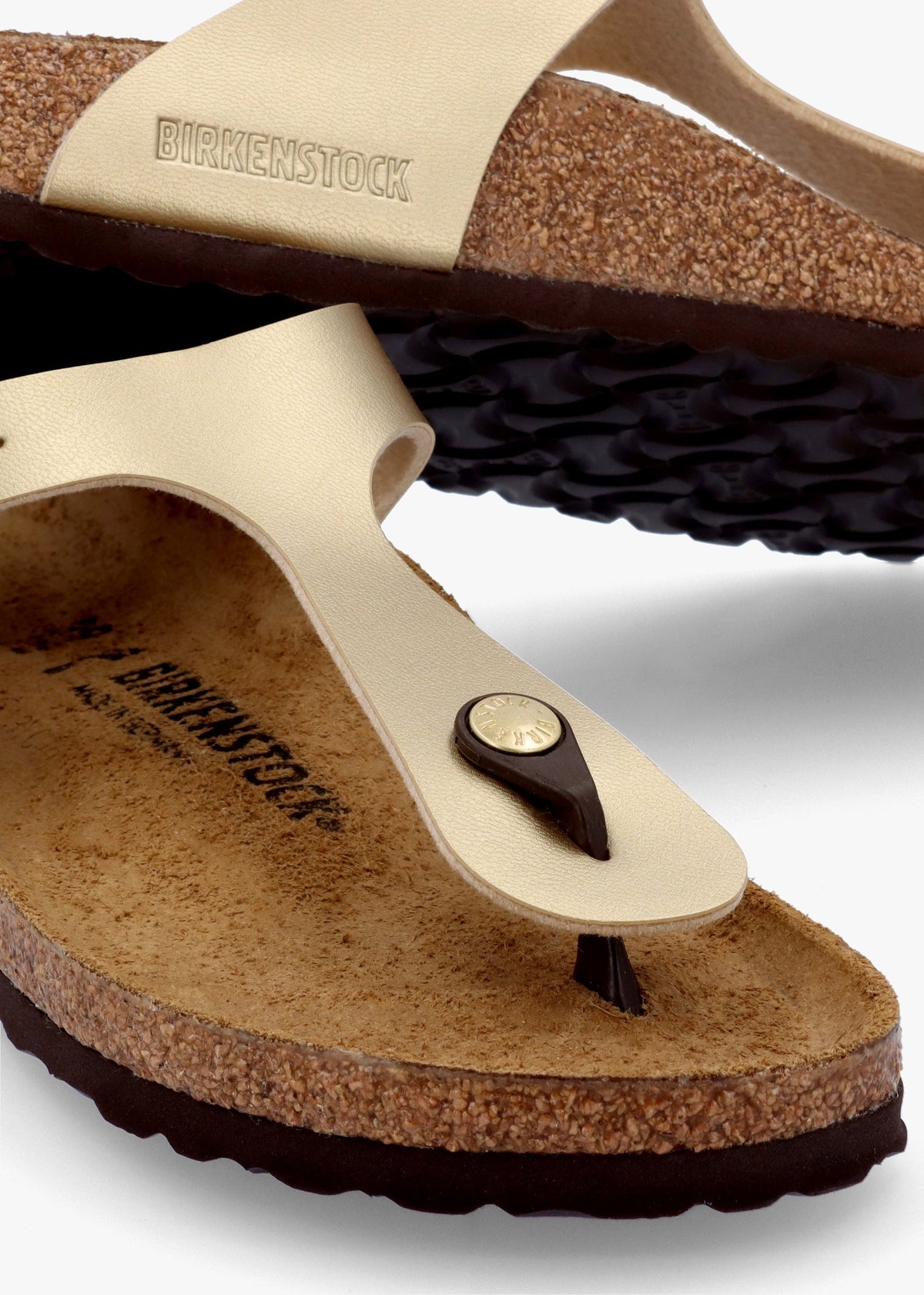 Gizeh Narrow Fit Gold Birko-Flor Sandals