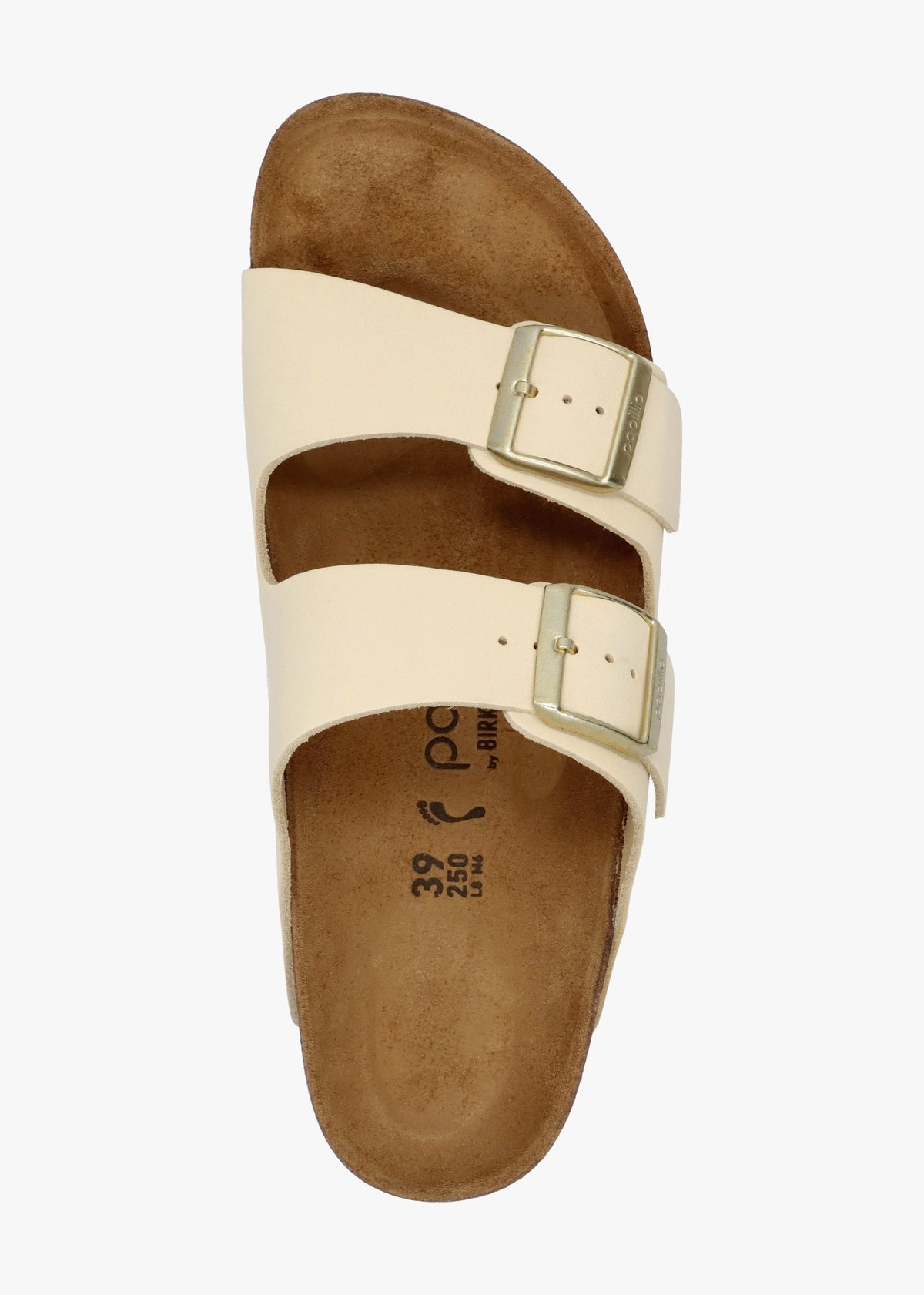 Arizona Pap Flex Platform Ecru Nubuck Leather Mules
