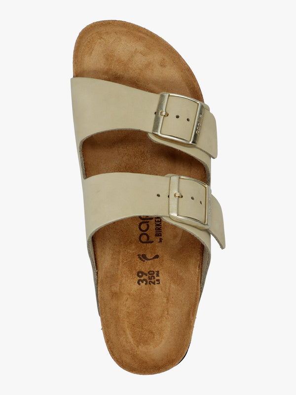 Arizona Pap Flex Platform Eucalyptus Nubuck Leather Mules